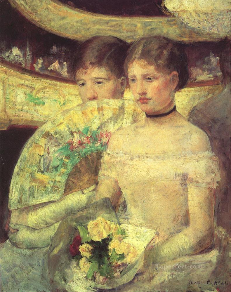 The Loge mothers children Mary Cassatt Oil Paintings
